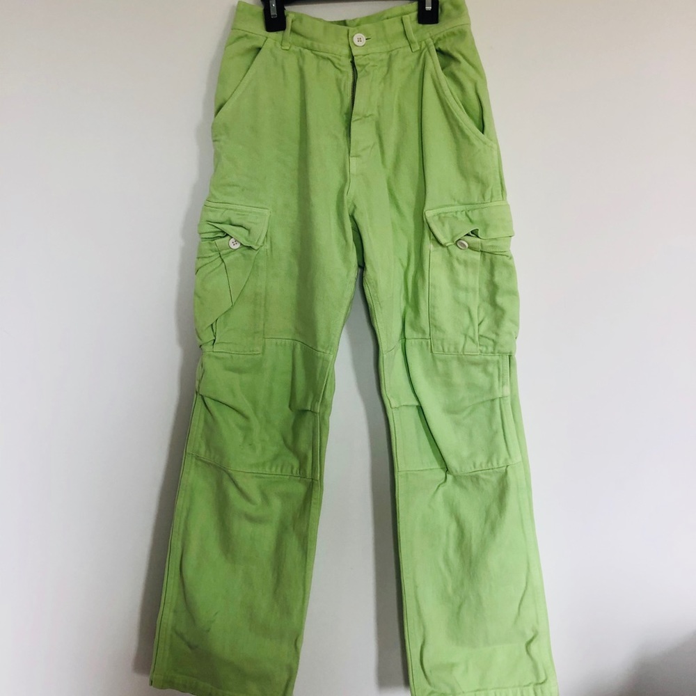 Brandy Melville Lime Green Cargo Pants💚